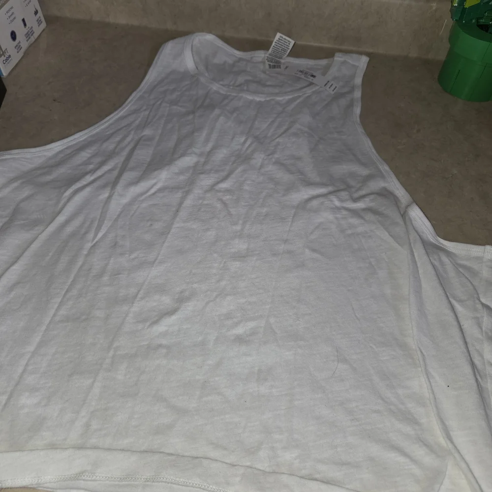 PINK Victoria's Secret White Pajama Tank XXL NWT - Picture 1 of 3